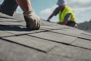 Maryland roof replacement workers on a residential roof
