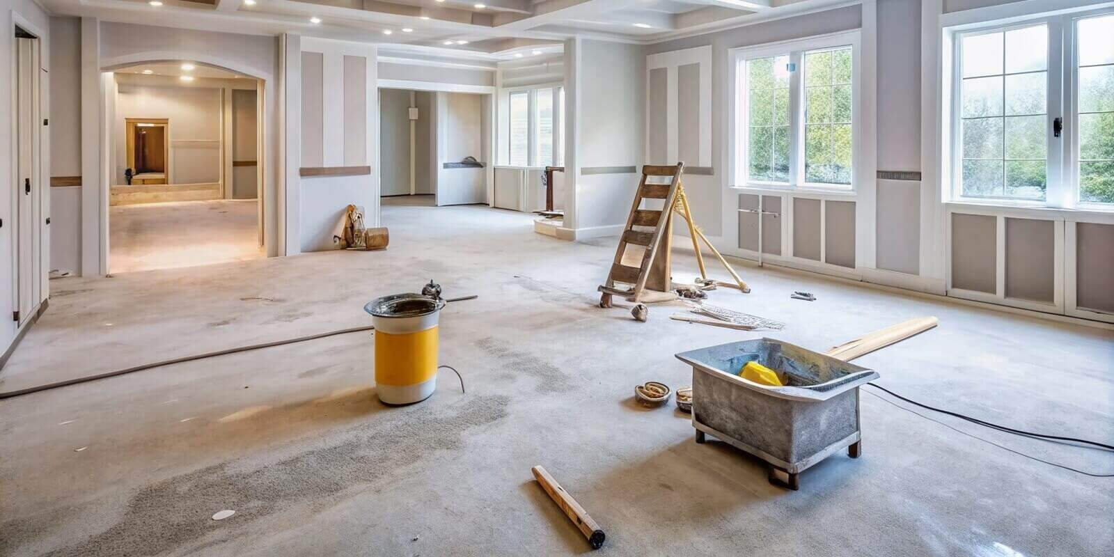 new Maryland home construction interior drywall finish