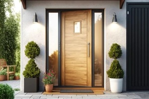 beautiful front door of a home