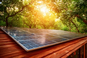 Home Solar on Wooden Roof