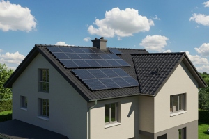 Solar Panels Installed on Home Roof