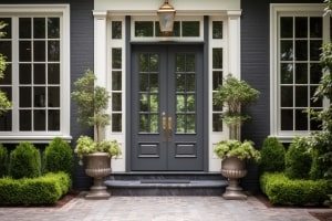 Storm Door of A Traditional Home in A Classic Style